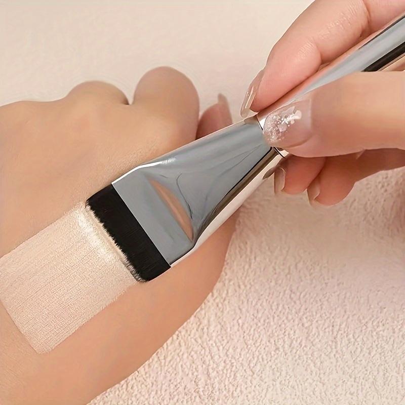 Cọ Tán Kem Nền Pro Master, Siêu Mỏng, Nhẹ, Thiết Kế Đầu Phẳng, Để Tạo Đường Viền Khuôn Mặt Liền Mạch, Pha Kem Nền Và Áp Dụng Mặt Nạ, Chất Lượng Cao Cấp, Dễ Lau Chùi, Thích Hợp Cho Kết Quả Hoàn Hảo 1