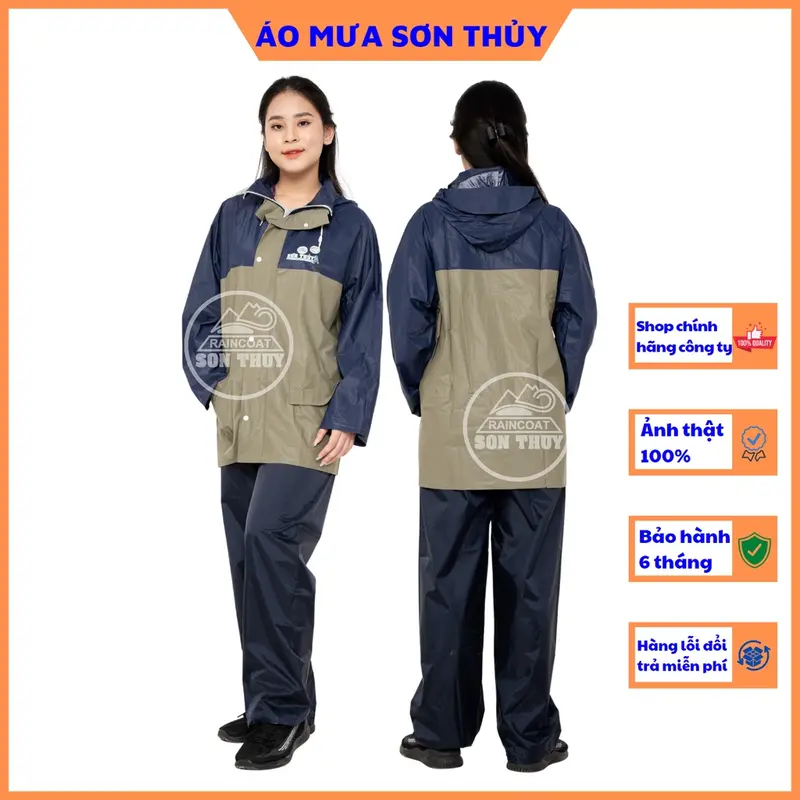 Bộ quần áo đi mưa không thấm nước cao cấp 1