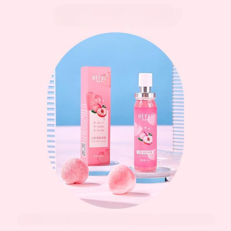 Product Introduction of Xịt Thơm Miệng HEYXI 20ml Hương Bạc Hà & Đào Thơm Mát 12