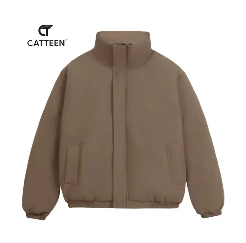 (XẢ KHO )-(GIẶT KHÔNG DỒN BÔNG) Áo Khoác Phao Unisex trần bông có túi hai bên Nam MMenswear 2