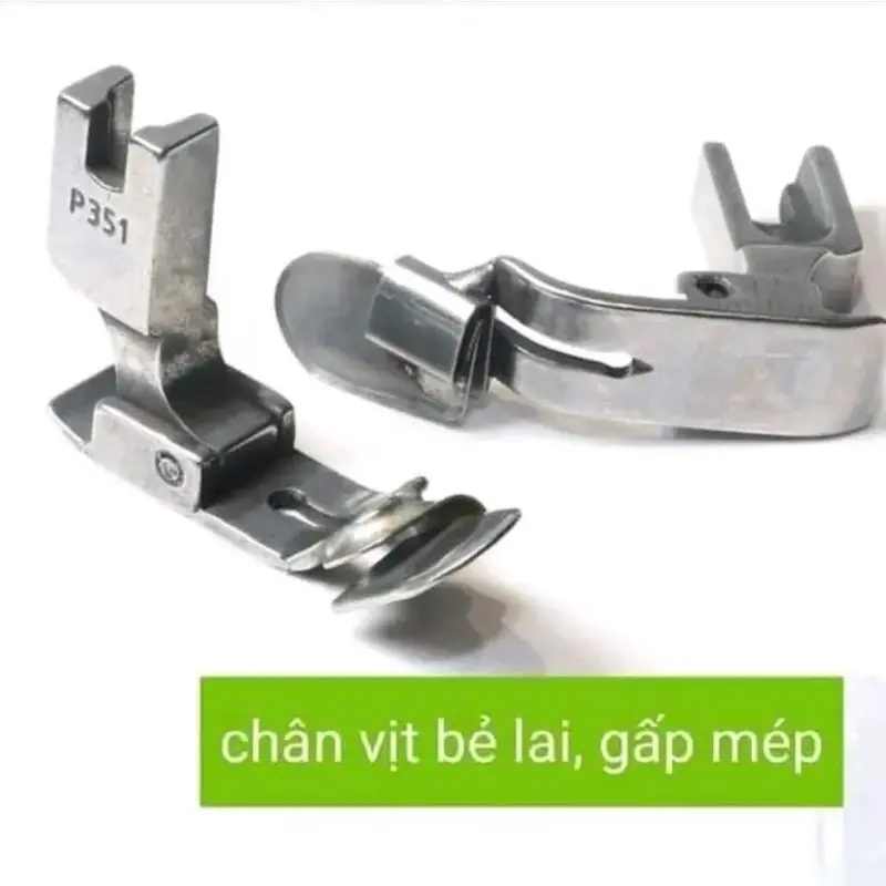￼Chân vịt may ghép gấp mí, may bẻ lai dùng cho máy may 1 kim công nghiệp 0