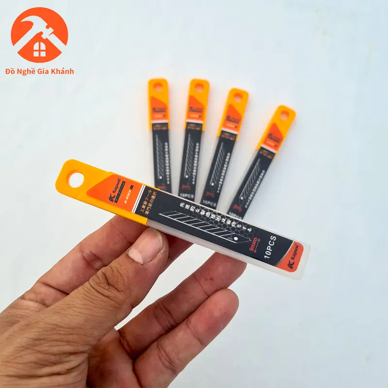 Combo 1 con dao rọc giấy mini, dao cắt decal,biển quảng cáo và 50 lưỡi dao thay thế kapusi chính hãng 6