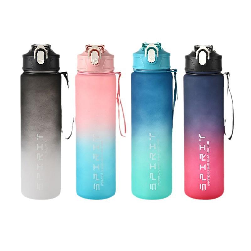 Product Introduction of Bình Nước Thể Thao, Dung Tích Lớn 800ml / 28oz, Chống Rò Rỉ, Cốc Nhựa Đầy Màu Sắc, Thích Hợp Để Uống Nước, Lý Tưởng Cho Du Lịch Ngoài Trời, Cầm Tay, Thích Hợp Cho Phòng Tập Gym Thể Dục Và Thể Dục, Bình 25