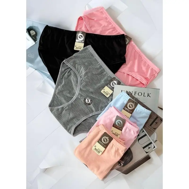 K8 KRS A1 - 6 Pcs CD Celana Dalam Wanita Dewasa Kareshi Yes 2907 Katun Poliester Polos Lucu Cewek Motif Remaja panties cd  perempuan