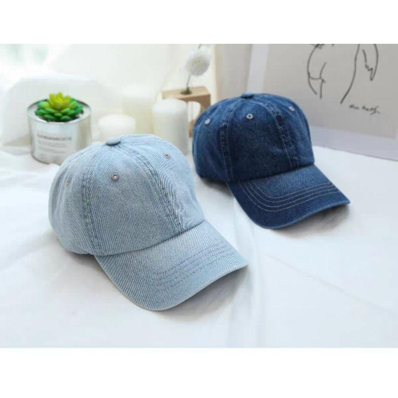 [CAPNH] Mũ lưỡi trai jeans trơn thời trang năng động cá tính trẻ trung phù hợp cho mọi lứa tuổi NaHi ngochieu1111 3