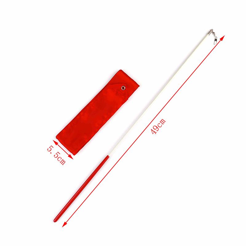 Product Introduction of 6M Dance Ribbon Gym Rhythmic Art Gymnastic Ballet Streamer Twirling Rod 5 Colors 14