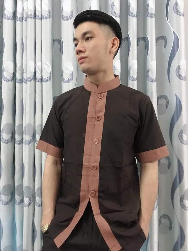 Dodichuagiasi Đồ Lam Đi Chùa Mẫu Lãnh Tụ Phối Vải Kate Phối Dành Cho Nam Dress Tua Rua Áo Menswear Quần Áo Nam Bigsize Đúng Màu Size Đúng Y Hình Trên Shop