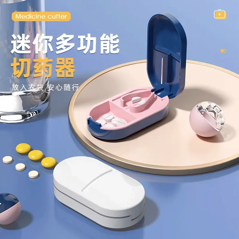 Máy Phân Phối Dụng Cụ Cắt Thuốc, Sản Xuất Tại Nhật Bản, Cắt Chia Một Phần Hai, Dụng Cụ Hữu Ích, Cầm Tay, Cho Thuốc, Hộp Thuốc