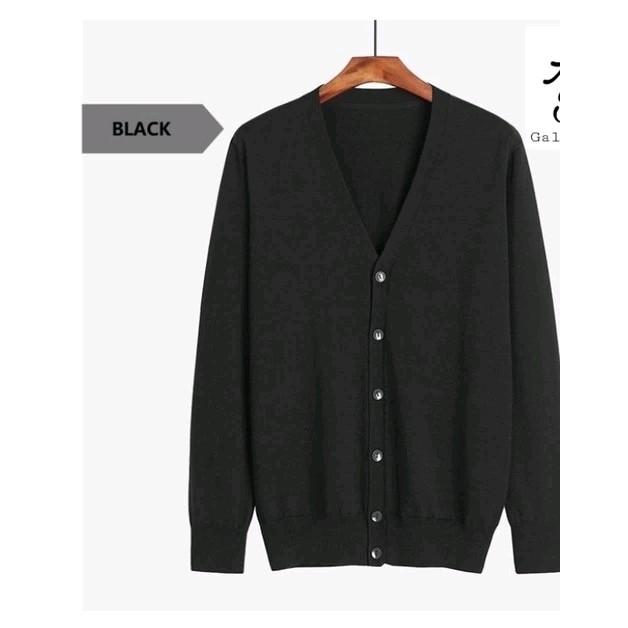 Cardigan Clean rajut pria Hitam - Shop | Tokopedia