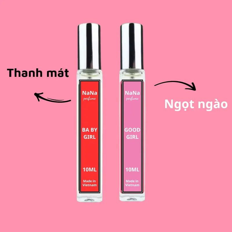 Nước hoa nữ NANA SO GIRL chai 10ml lưu hương 6-8H, tinh dầu nước hoa nữ hương thơm tươi mát ngọt ngào quyến rũ 5