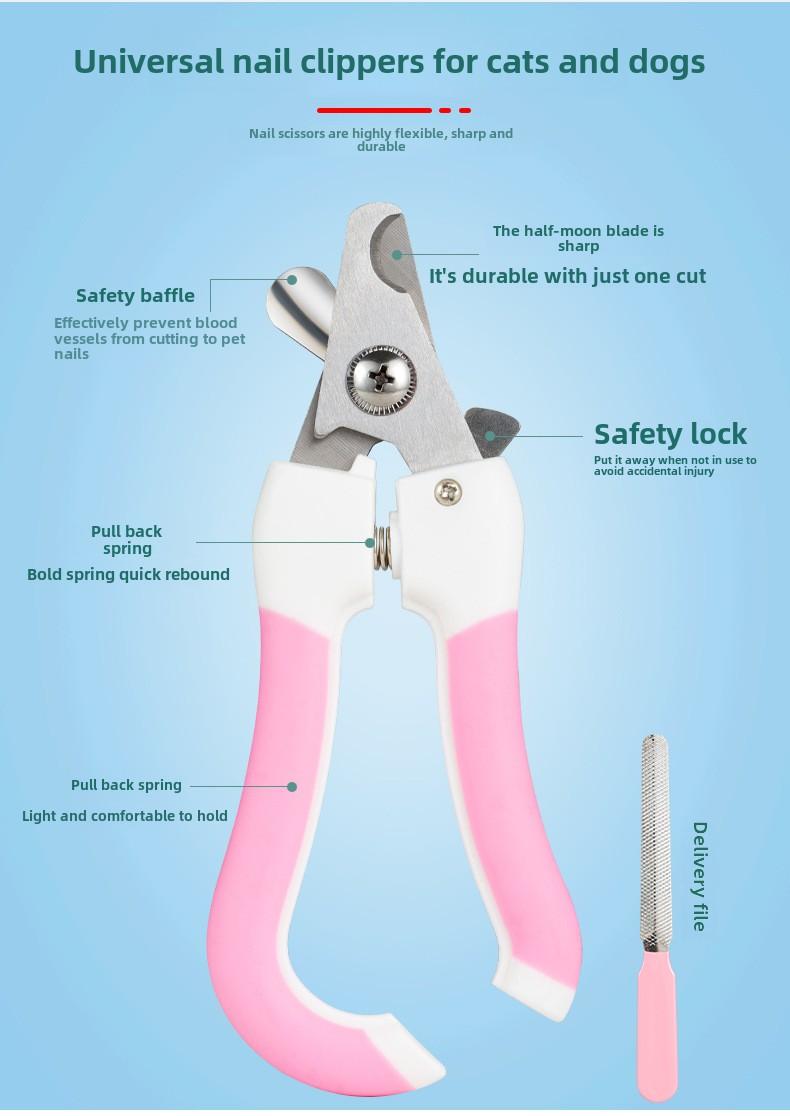 Product Introduction of Pet Nail Clippers for Small and Large Dogs, Cat Nail Trimmers with File, Cleaning and Grooming Supplies 2
