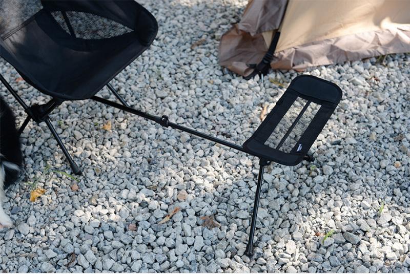 Product Introduction of Outdoor Moon Chair Foot Suppot Folding Chair Portable Leisure Camping Fishing Telescopic Foot Suppot Pedal Aluminum Alloy Foot Brace 8