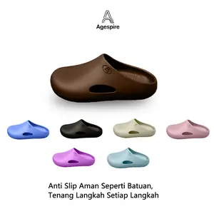 Limitless -Sandal WanitaSelop Fuji Polos Sendal Cewek Slop TerbaruKekinian Polos Tinggi Karet Size 36-41 Unisex