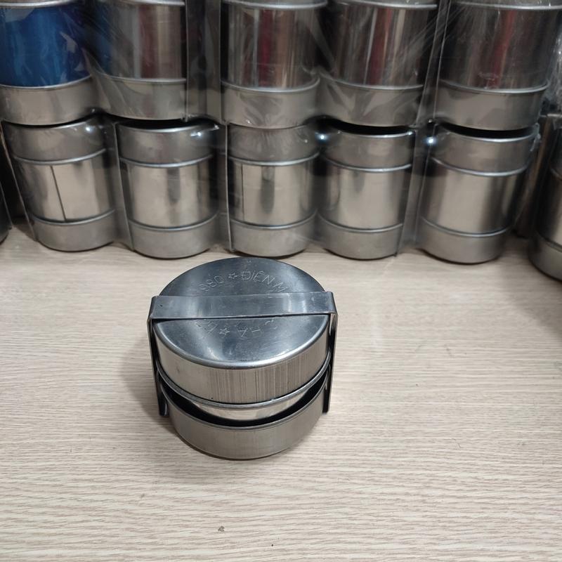 Combo 5 Khuôn giò lụa inox 0,5kg đường kính 10cm cao 8cm 4
