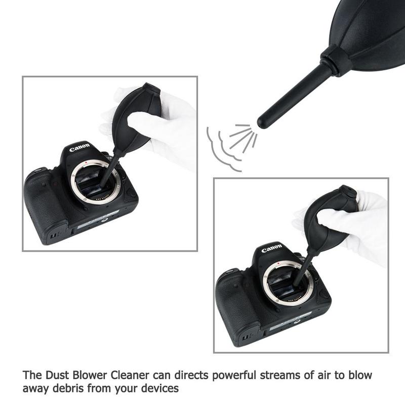 JJC Soft & Elastic Nozzle Air Blower, Blaster Cleaner for DSLR Camera CCD CMOS Sensor, Lens Filter LCD Computer Motherboard Chips PC Internal SSD Graphics Cards Video Card Fan Glasses Alcohol Ink Tool 5