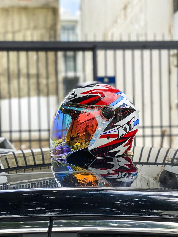 ( Tặng túi và tem KYT) Nón bảo hiểm 3/4 Royal XH01 M787 1 kính Dargon boy chính hãng Helmet