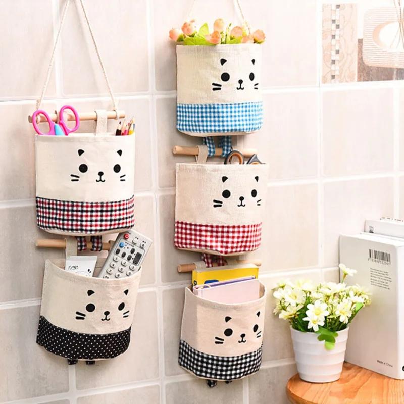 Product Introduction of Túi Đựng Đồ Treo Tường, Túi Sắp Xếp Mèo Hoạt Hình, Túi Treo Tủ Quần Áo, Hộp Đựng Mỹ Phẩm, Cửa Cotton, Tủ Quần Áo Treo Tường 20