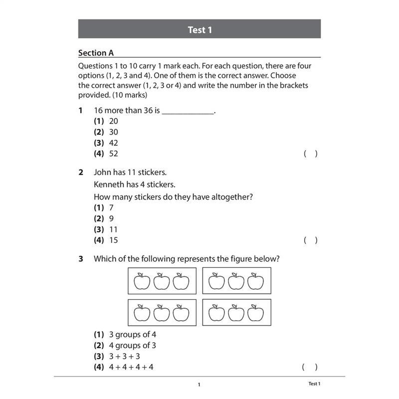 Product Introduction of 100% Quality Primary 1 Mathematics Practice Papers (Second Edition) 4