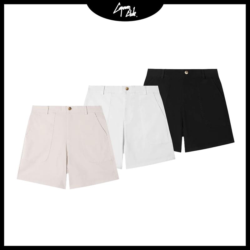 Quần short nam Kaki phom rộng CAPMAN CLUB ngắn trên gối, lưng đai thun co giãn, trẻ trung