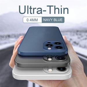 For iPhone 11 12 13 14 15 16 Pro Max X XS XR 7 8 Plus SE Ultra Thin PP Matte Case