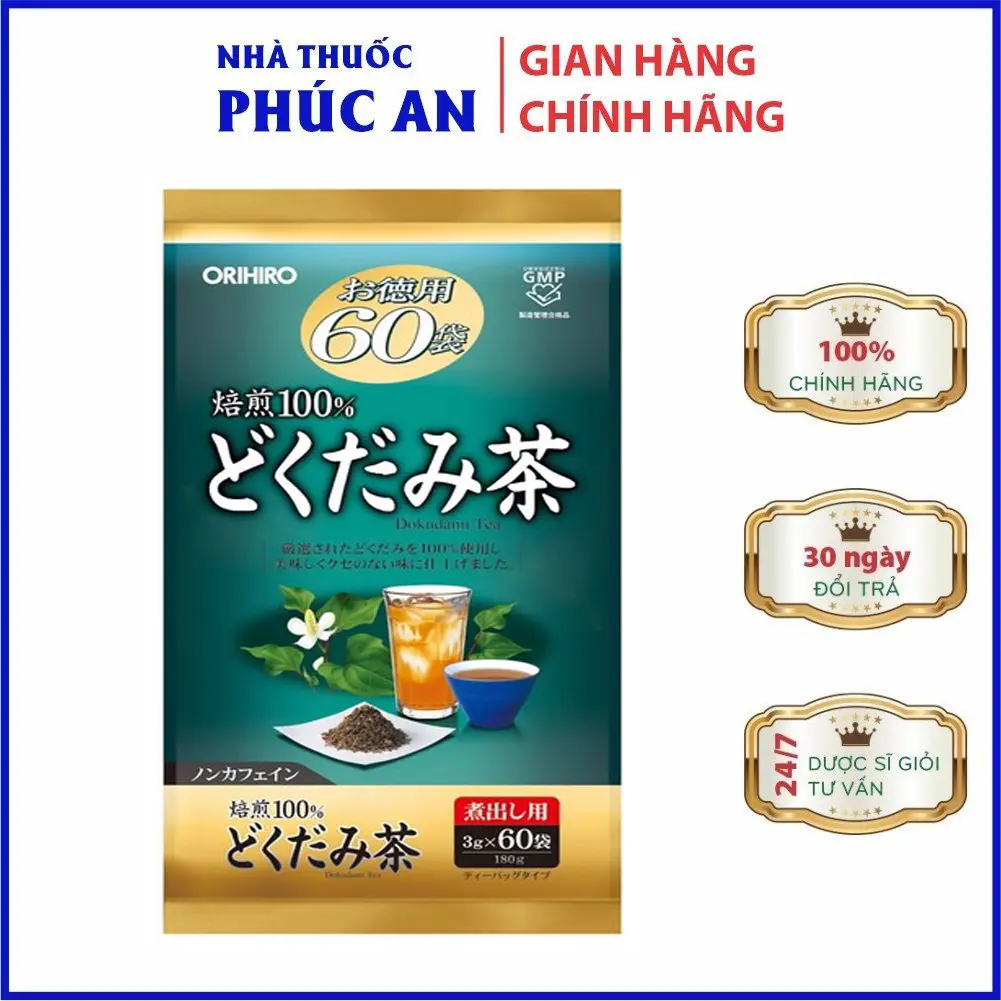Trà Diếp cá Orihiro Nhật Bản túi 60 gói