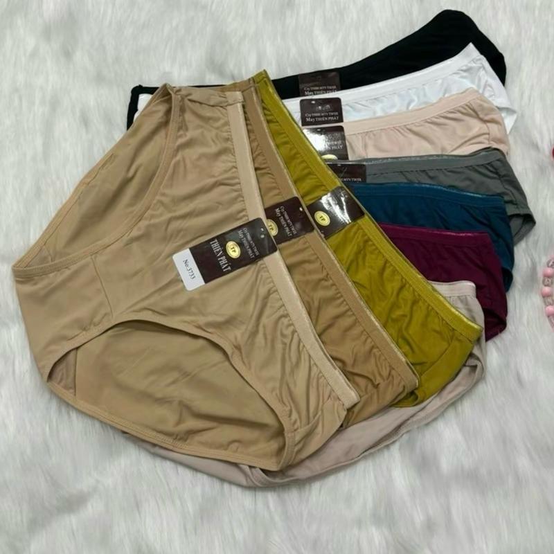 Set 5- 10 Quần lót nữ thun lạnh (mã 3733) big size 50-85kg, chất thun lạnh mềm mịn, co giãn thoải mái Women 1