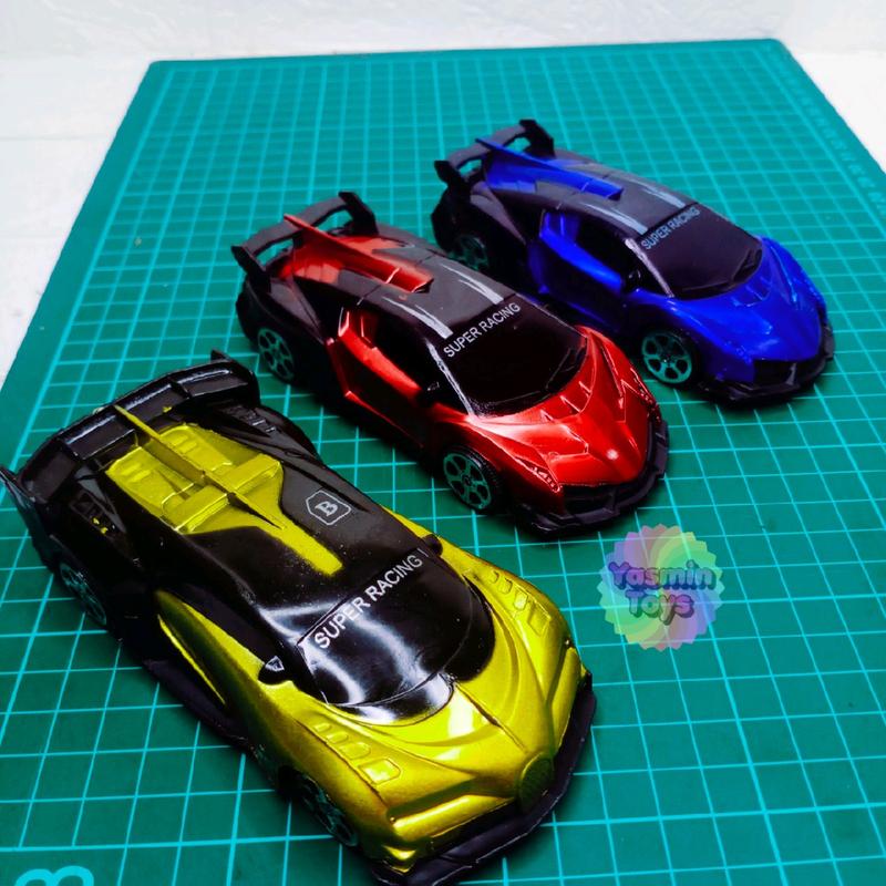 3pcs Mobil sport racing super car/lamborghini uk kecil Mainan Toy bahan dari plastik 0