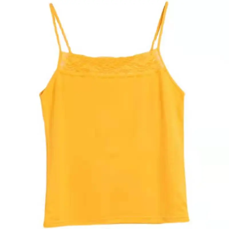 2024 Fashion Lace Women's Camisole Summer Inner Wear Outer Wear Versatile Trend Casual Thin Lace Bottoming Shirt Womenswear Elegance