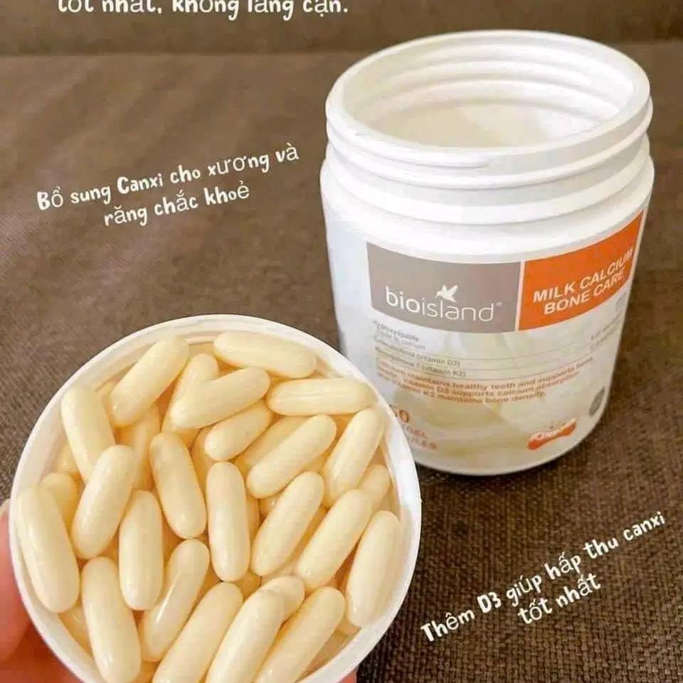 Viên nang mềm canxi hữu cơ Boncare hãng bioisland 150 viên