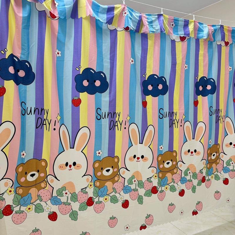 Rèm che gác trọ rèm ngăn phòng trọ có móc treo sẵn rido bằng vải coton polly với nhiều kích thước khác nhau Tặng kèm dây treo