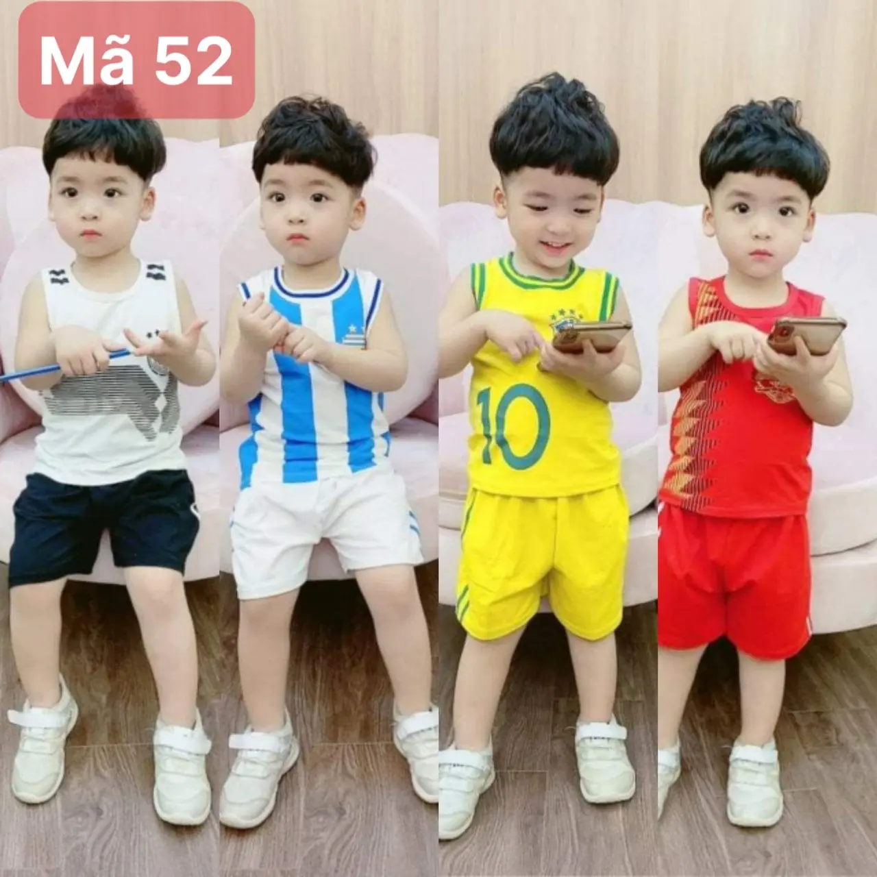 5===> 18KG BỘ QUẦN + ÁO BA LỖ CHO BÉ TRAI CHẤT COTTON MỀM MỊN