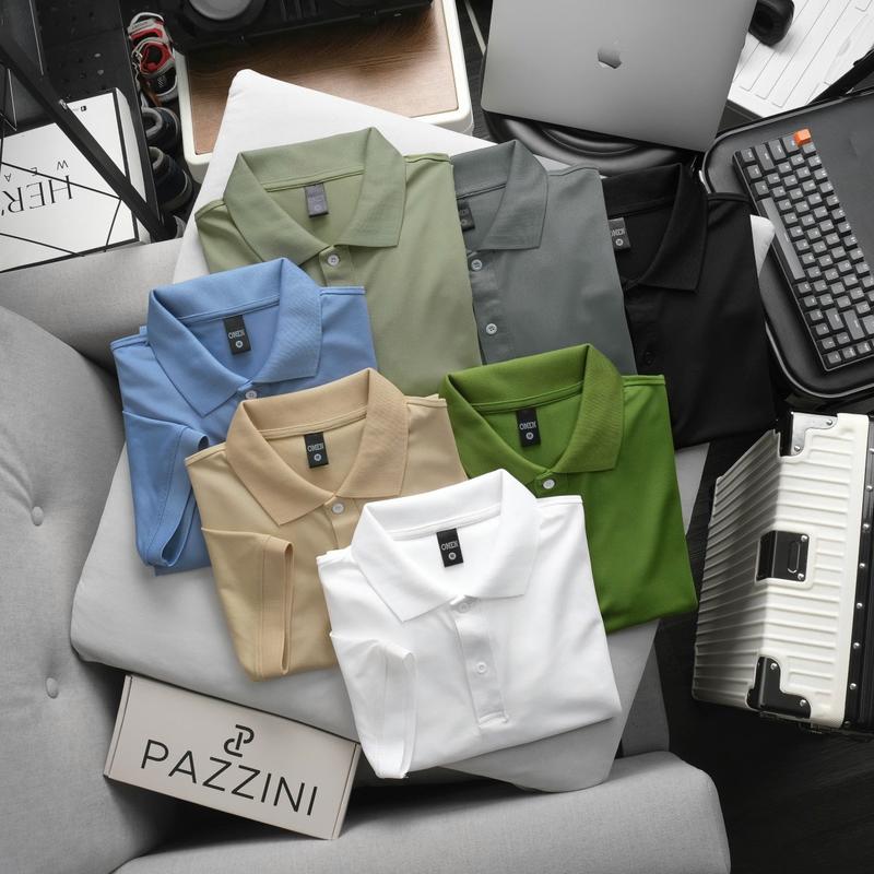 Combo 3 áo polo Omen vải cá sấu poly thái OMP11 KV