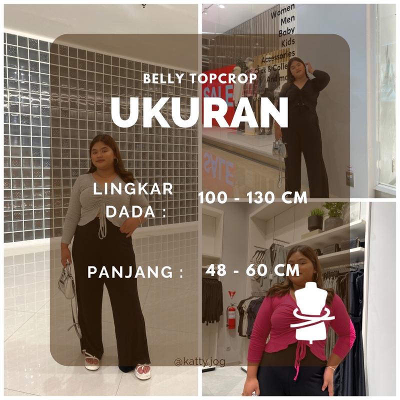 Product Introduction of KATTY.JOG - BELLY CROP TOP KNIT BIGSIZE 0