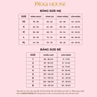 [Đầm Dự Tiệc] Set Váy Đôi Mẹ Và Bé Thiết Kế JENNA DRESS Đính Nơ Váy Nhung Bé Gái 1,2,3,4,5 Tuổi MOGIHOUSE 8