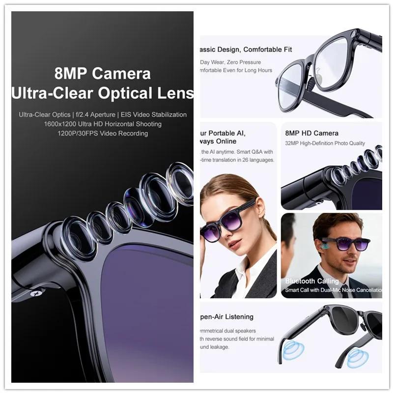3in1New Smart Glasses AI 8K Camera Bluetooth Call Voice Assistant Music Player Translate Multifunctional Photochromic HD Glasses - Image 3