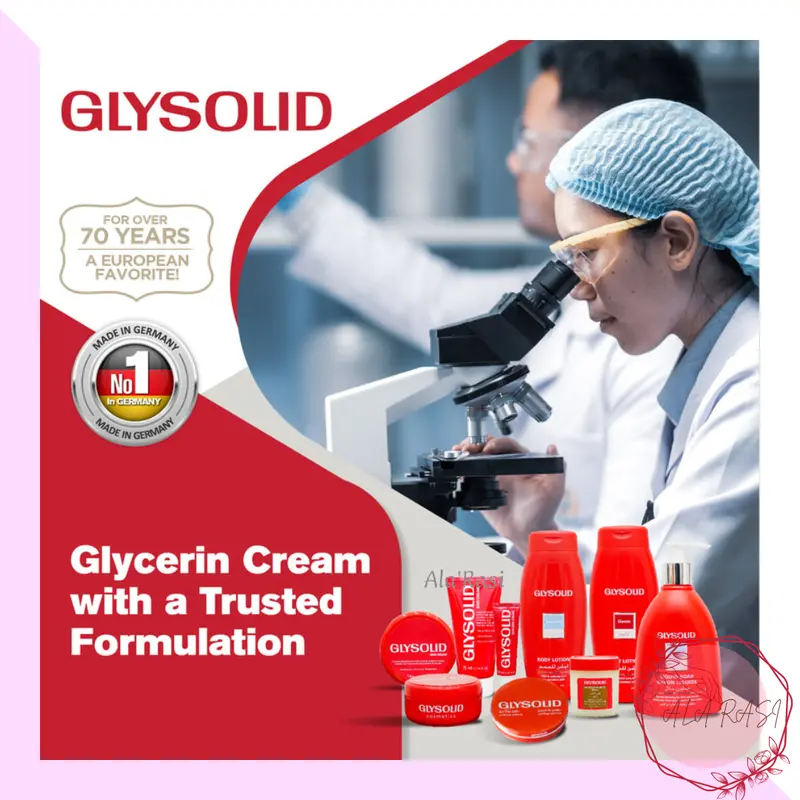 Krim Glysolid Glycerin Cream Arab 125 dan 250 ml untuk Kulit Kering Hidrasi Pelembab 4
