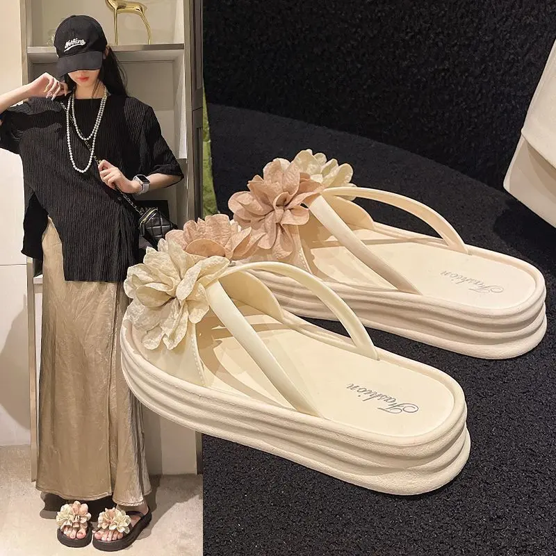 Women's Platform Sandals 2025 Summer New Fashion All-Match Design Sense Niche Temperament Strap High-Top Roman Shoes