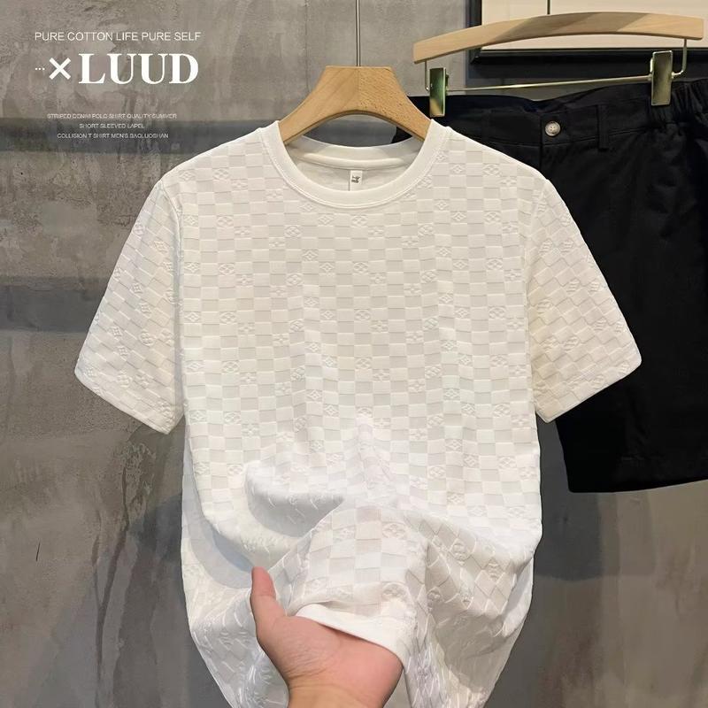 Áo Polo Jacquard, Phong Cách Thường Ngày Thời Trang Sang Trọng Giá Cả Phải Chăng Thoải Mái Và Thoáng Khí, Thích Hợp Cho Mùa Hè, Hàng Mới Về, Dáng Ôm, Áo Len Cổ Lọ, Dành Cho Nam Menswear Shirt 7