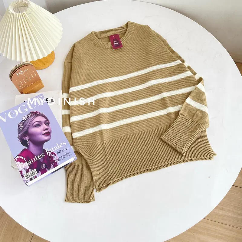 Dinda Blaster Blouse - Atasan Blouse Wanita Bahan Rajut Setrip Baju Nyaman 7