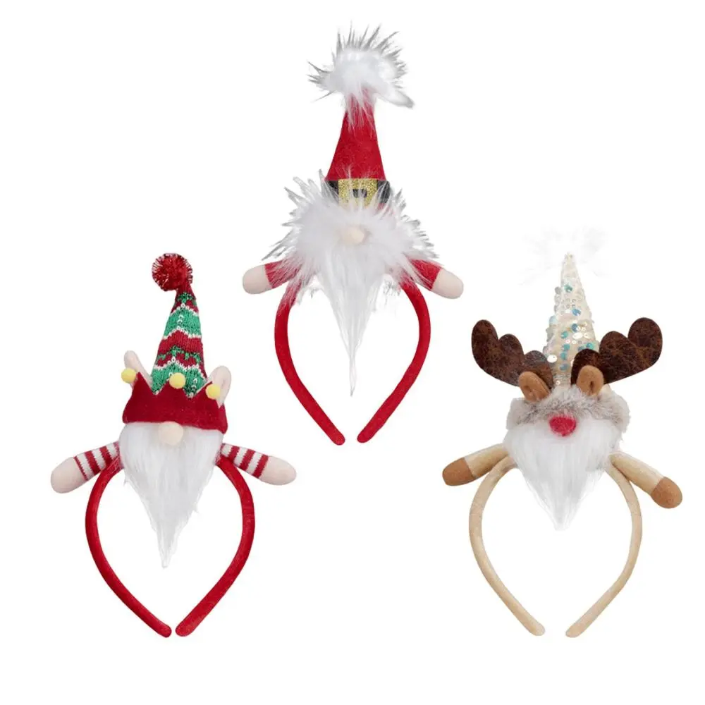 Christmas Headband Fancy Dress Xmas Hair Hoop for Holiday Carnival Accessory Masks