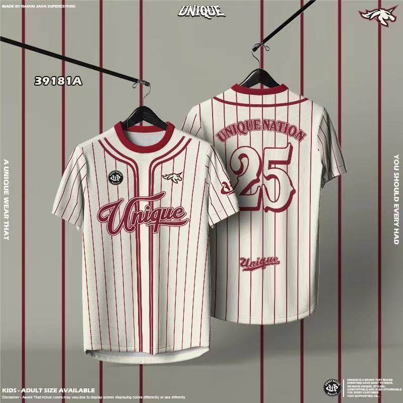 Jersey Pria Nomor 25 Motif Garis Retro Hasil Cetak 3D, Motif Menyeluruh, Pakaian Olahraga Fashion Kelas Atas.