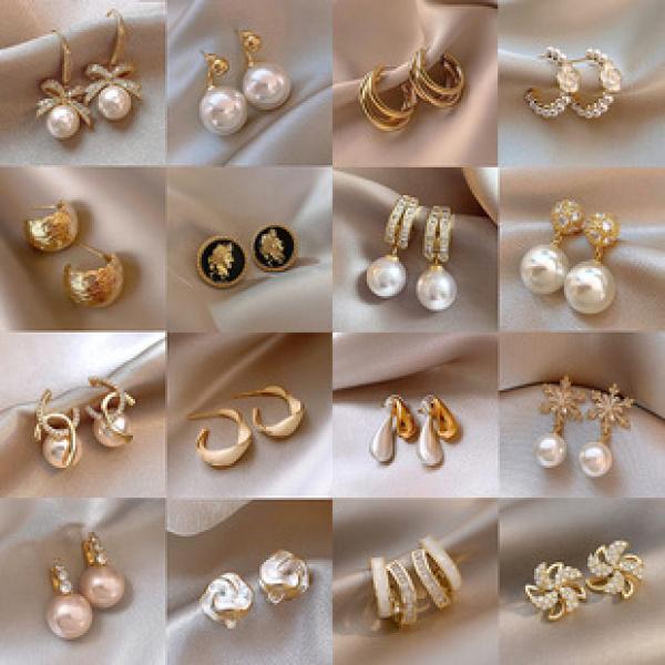 Product Introduction of Sterling Silver Needle Exaggerated Geometry Stud Earrings for Women Affordable Luxury Fashion Elegant High-Grade Earrings Metal Earrings 9