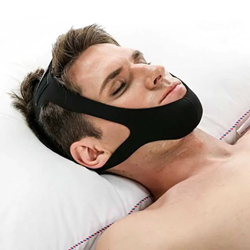 Sabuk Tidur Anti Ngorok Snoring Solution Chin Rest Band Strap - AO55 6