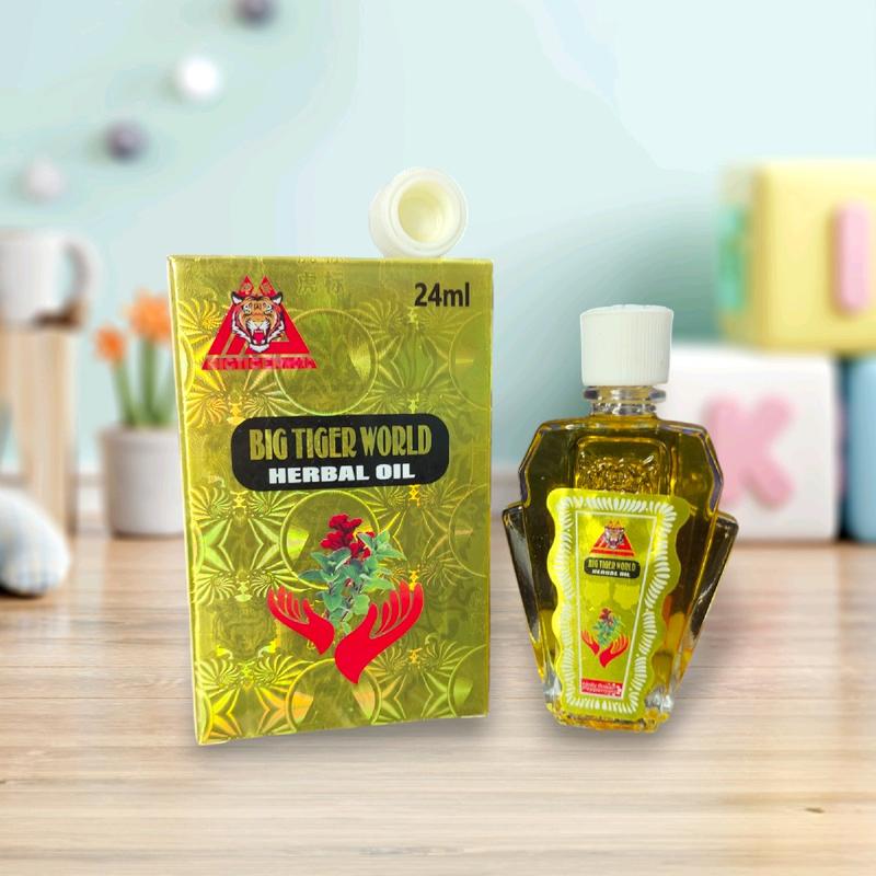 (Chính hãng -Tiêu chuẩn Mỹ)Combo 3 chai dầu Tiger 24ml 2 nắp -TIÊU CHUẨN MỸ nóng thơm hỗ trợ giảm đau nhứt hiệu quả cù 4