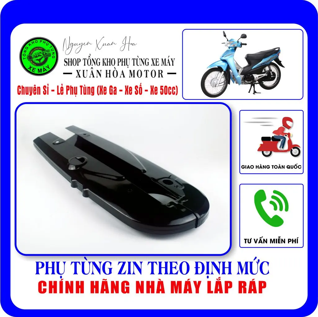 Hộp sên/ Cát te/ Hộp xích Wave RS100, RSX100, S100, Wave alpha, Wave 50cc. Chất liệu thép cao cấp, sơn tĩnh điện ED Phụ Kiện Phụ Tùng