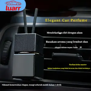 [Luarr]  Parfum botol matte untuk ventilasi mobil / Penyegar udara mobil / Parfum mobil mewah tahan lama / Gantungan mobil tahan lama untuk menghilangkan bau