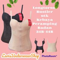 Gambar Longtorso/Bustier G. Nick SB002 Premium ( Dalaman kebaya Peramping Badan ) - Hitam, 34B/75 dari LarisUnderwearShop Kab. Bandung 1 Tokopedia