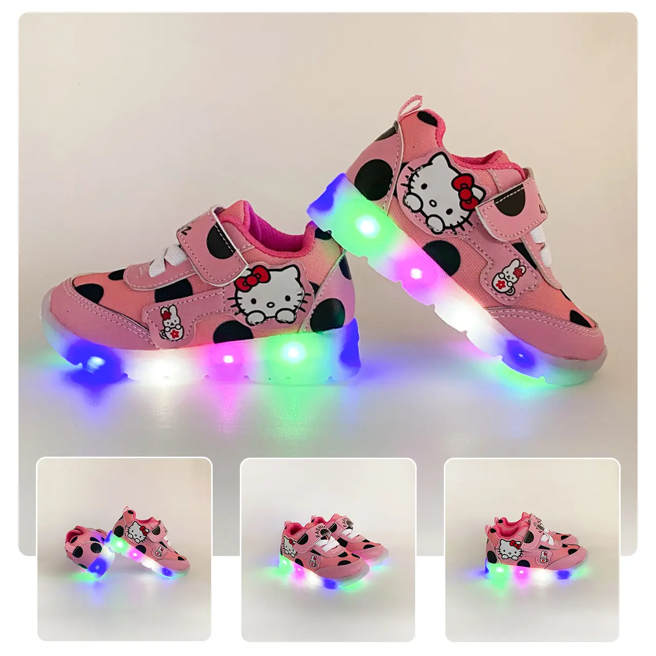 SEPATU LED ANAK PEREMPUAN KITTY MO