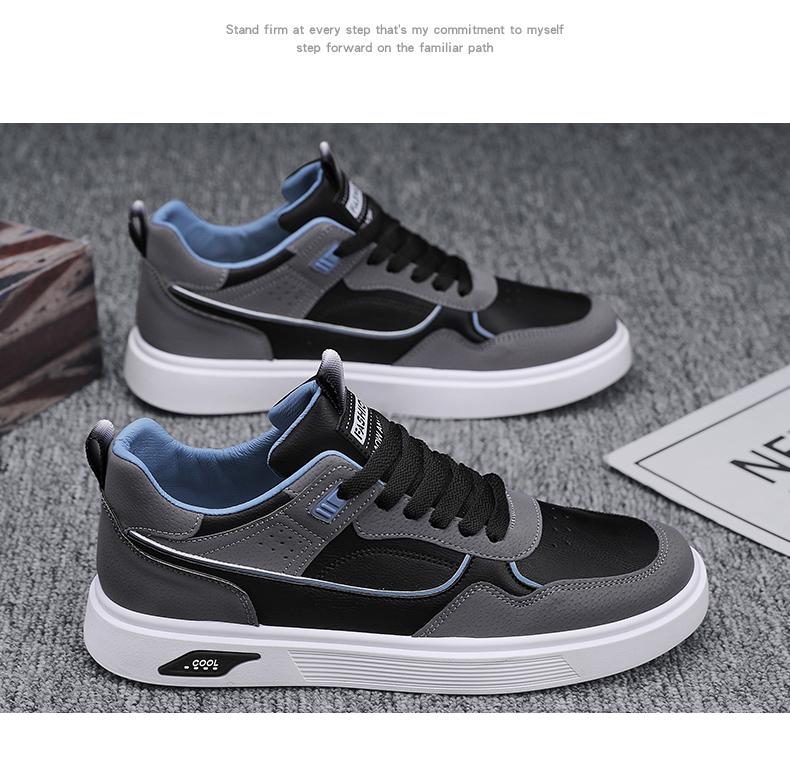 Product Introduction of Labor Protection Men's Shoes Summer 2025 New Waterproof Non-slip Leather Panel Shoes Men's Casual Sports Work White Trendy Shoes 5