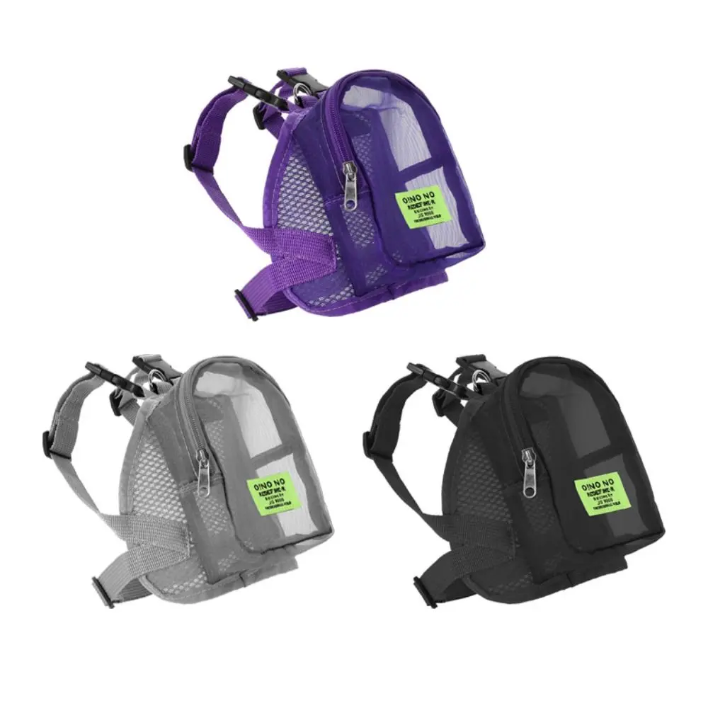 Pet Accessories Mesh Dog Carrier Bag Washable Blue Puppy Traction Backpack Cat Outgoing Bag Pet Self Carrier Poop Bags Outdoor